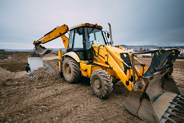 close up details of massive working machinery PB8MFZE